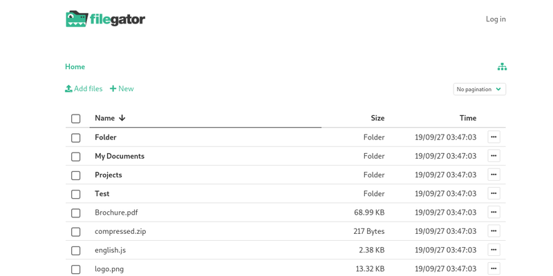 FileGator screenshot