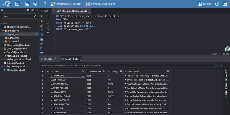CloudBeaver screenshot
