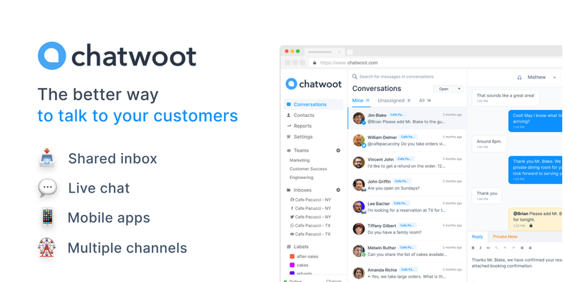 Chatwoot screenshot