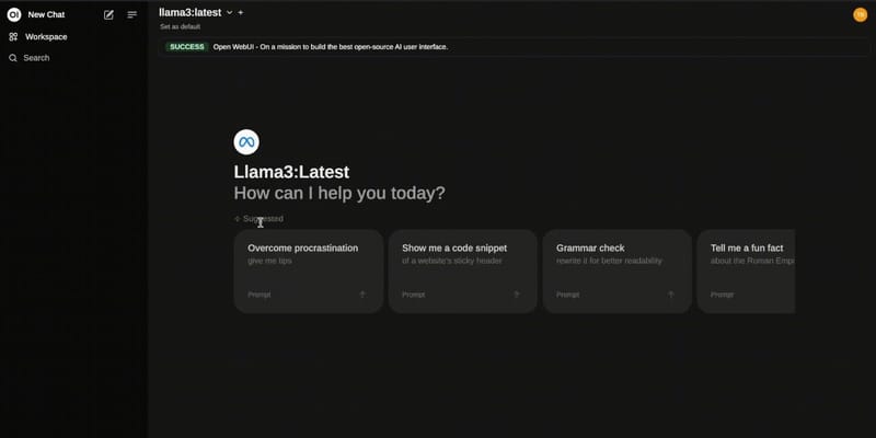 Open WebUI screenshot