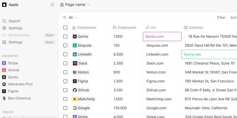 Twenty CRM screenshot