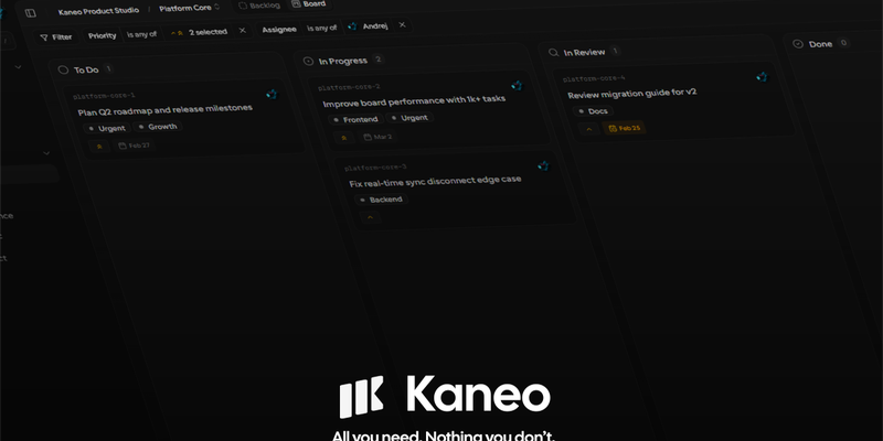 Kaneo screenshot