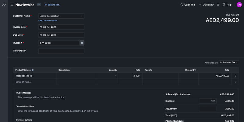 Bigcapital screenshot