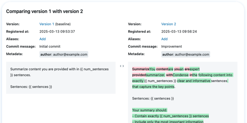 MLflow screenshot