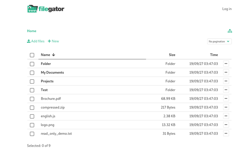 Managed FileGator hosting