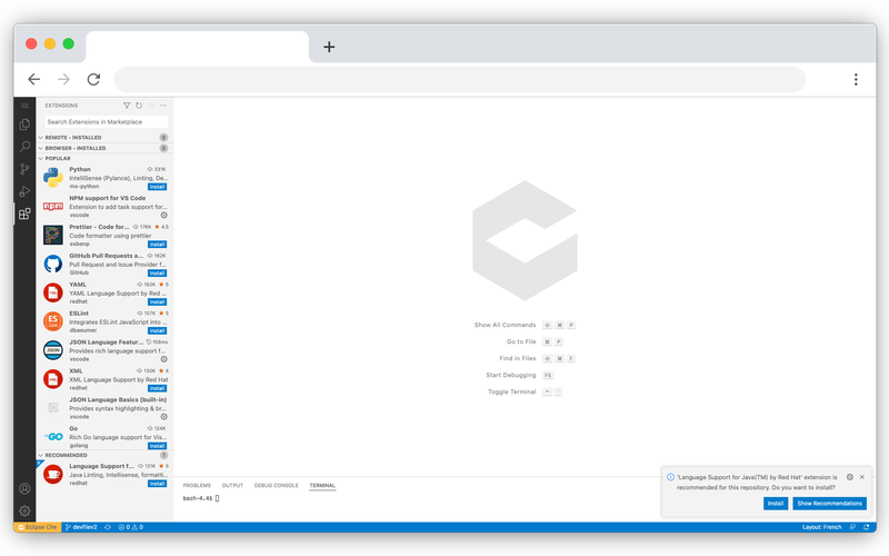 Managed Eclipse Che hosting