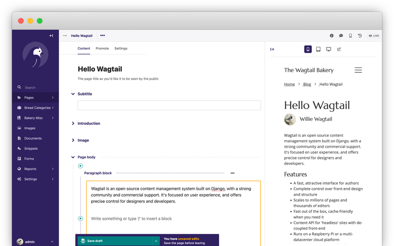 Managed Wagtail hosting